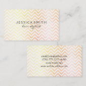 Stijlvol Chevronpatroon Visitekaartje (Voorkant / Achterkant)