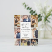 stijlvol chic 8 foto ' s collage minimalistische b kaart (Staand voorkant)