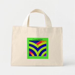 stijlvol chic chevron uit de tijd mini tote bag