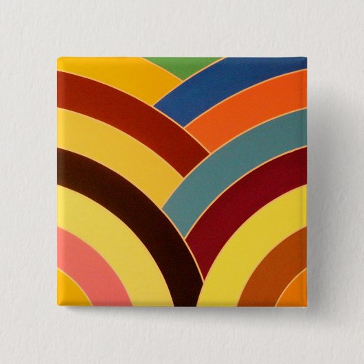 stijlvol chic chevron vierkante button 5,1 cm (Voorkant)