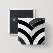 stijlvol chic chevron vierkante button 5,1 cm (Voorkant /achterkant)