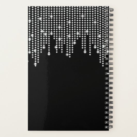 Stijlvol Chic Diamond Hair Appointment Book Planner (Achterkant)