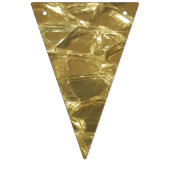Stijlvol Chic Festive Shiny Gold Golden Glitter Vlaggetjes (Derde vlag)