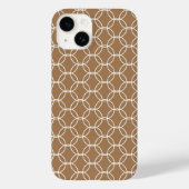 Stijlvol Chic Geometric Pattern Beige Case-Mate iPhone Case (Achterkant)