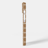 Stijlvol Chic Geometric Pattern Beige Case-Mate iPhone Case (Achterkant / Links)