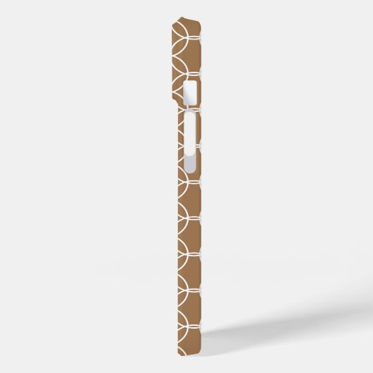 Stijlvol Chic Geometric Pattern Beige Case-Mate iPhone Case (Achterkant / Links)