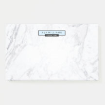 Stijlvol Chic Minimalist Marble Pastel Blue 10"x6"
