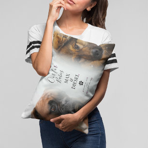 Stijlvol Chic Pet Memorial 2 x Fototoetsenbord Kussen