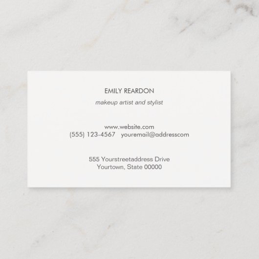 Stijlvol Chic Striped Roos Gold Sequin Pink Logo Visitekaartje (Achterkant)