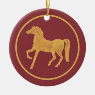 Stijlvol Chinees Jaar van de Horse Ornament