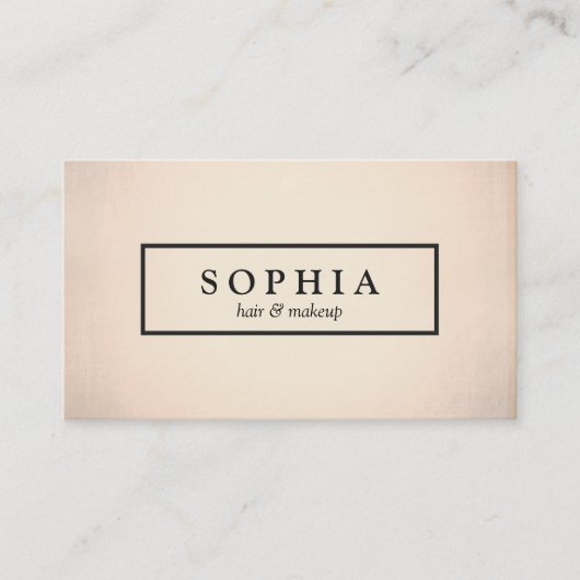 Stijlvol chique licht Roos Goud Modern Visitekaartje (Voorkant)