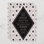 Stijlvol chique mod diamant etnisch ikat Vrijgezel Kaart (Voorkant / Achterkant)