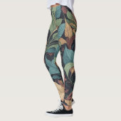Stijlvol chique Victoriaans ingewikkeld botanisch  Leggings (Links)