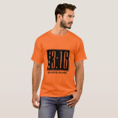 Stijlvol Christelijk John 3:16 T-Shirt (Voorkant volledig)