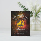 Stijlvol Christelijk kerstfeest Briefkaart (Staand voorkant)