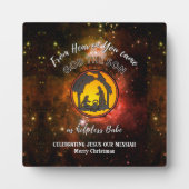 Stijlvol Christelijk kerstfeest Fotoplaat (Voorkant)
