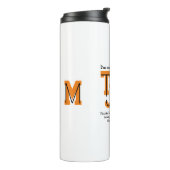 Stijlvol Christelijk monogram van TEAM JESUS Thermosbeker (Gedraaid links)