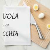 Stijlvol citaat van de italiaanse keukenlepel theedoek (Quarter Fold)