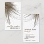 Stijlvol Coiffure Salon Girly Wavy Long Hair Visitekaartje (Voorkant / Achterkant)