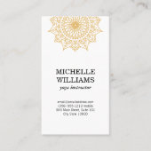 Stijlvol, complex natuurlijk patroon visitekaartje (Voorkant)