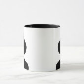 Stijlvol contrast met een opvallend portret mok (Midden)