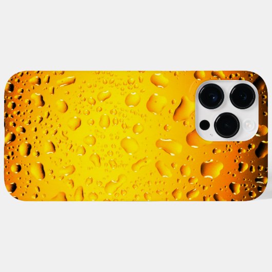 Stijlvol Cool Geel water druppelt bier Case-Mate iPhone Case (Achterkant (horizontaal))