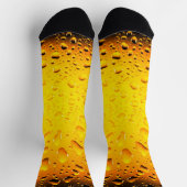 Stijlvol Cool Geel water druppelt bier Sokken (Top)