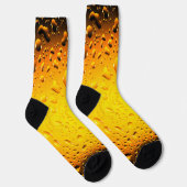 Stijlvol Cool Geel water druppelt bier Sokken (Rechts)
