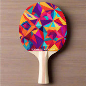 Stijlvol cool kleurrijk geometrisch Abstract patro Tafeltennisbatje