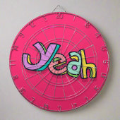 Stijlvol Cool Kleurrijk "Ja" Vet Roze Sport Leuk Dartbord