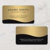 Stijlvol Corporate / Goud Metaal Visitekaartje (Voorkant / Achterkant)