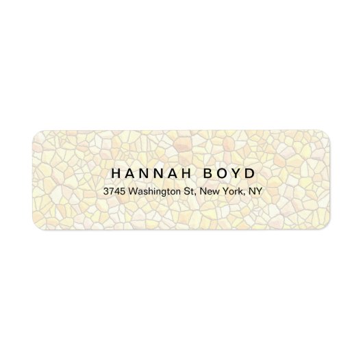 Stijlvol creatief steenontwerp Modern Professionee Etiket (Voorkant)