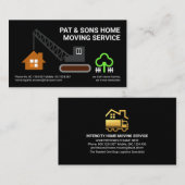 Stijlvol Creative Crane Moving Home Transport Visitekaartje (Voorkant / Achterkant)