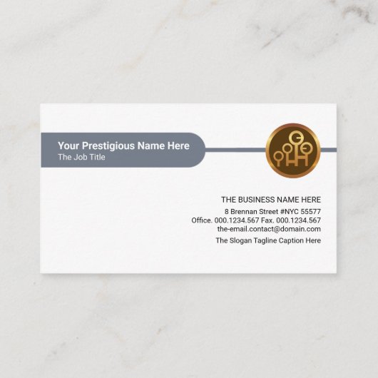 Stijlvol Creative Grey Crisscross HR-personeel Visitekaartje (Achterkant)