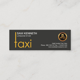 Stijlvol Creative Taxi Signage TAXI Driver Mini Visitekaartje