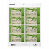 stijlvol curvy design | Peridot Green Etiket (Full Sheet)