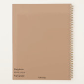 Stijlvol dagelijks wekelijks planner (Achterkant)