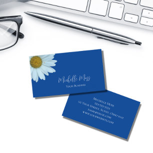 stijlvol Daisy Botanical Blue Visitekaartje