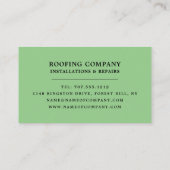 Stijlvol dak, draaggolf, dakbedekking visitekaartje (Achterkant)
