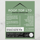 Stijlvol dak, radiofoop, beugel voor dakbedekking flyer (Voorkant)