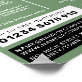 Stijlvol dak, radiofoop, beugel voor dakbedekking poster (Hoek)