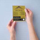 Stijlvol dak, radiofoop, voor de gek gehouden cont flyer (Hand)