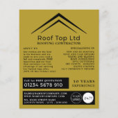 Stijlvol dak, radiofoop, voor de gek gehouden cont flyer (Voorkant)