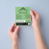 Stijlvol dak, radiofoop, voor de gek gehouden cont flyer (Hand)