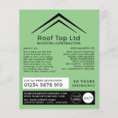 Stijlvol dak, radiofoop, voor de gek gehouden cont flyer (Voorkant)