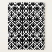 Stijlvol Damask in zwart-wit Planner (Achterkant)