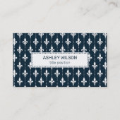 Stijlvol Damaspatroon Visitekaartje (Voorkant)
