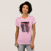 Stijlvol dames T-shirt met een afbeelding (Voorkant volledig)