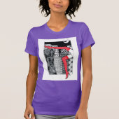 Stijlvol dames T-shirt met een afbeelding (Voorkant)
