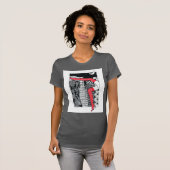 Stijlvol dames T-shirt met een afbeelding (Voorkant volledig)